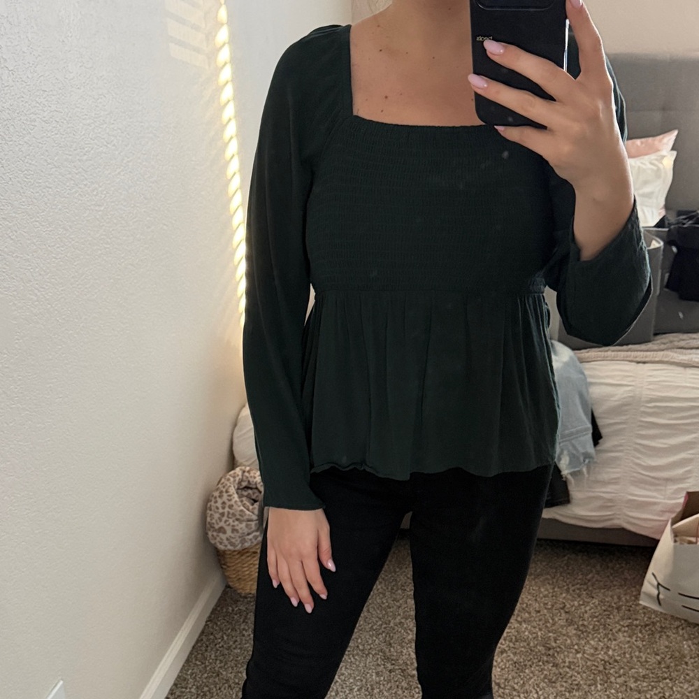 Old Navy Dark Green Blouse